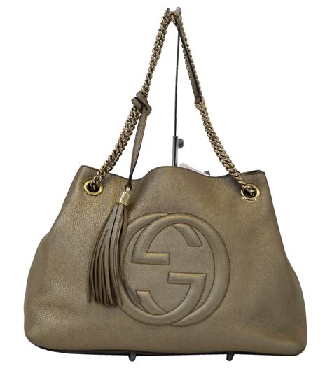 gucci gold tote bag|Gucci tote bag dimension.